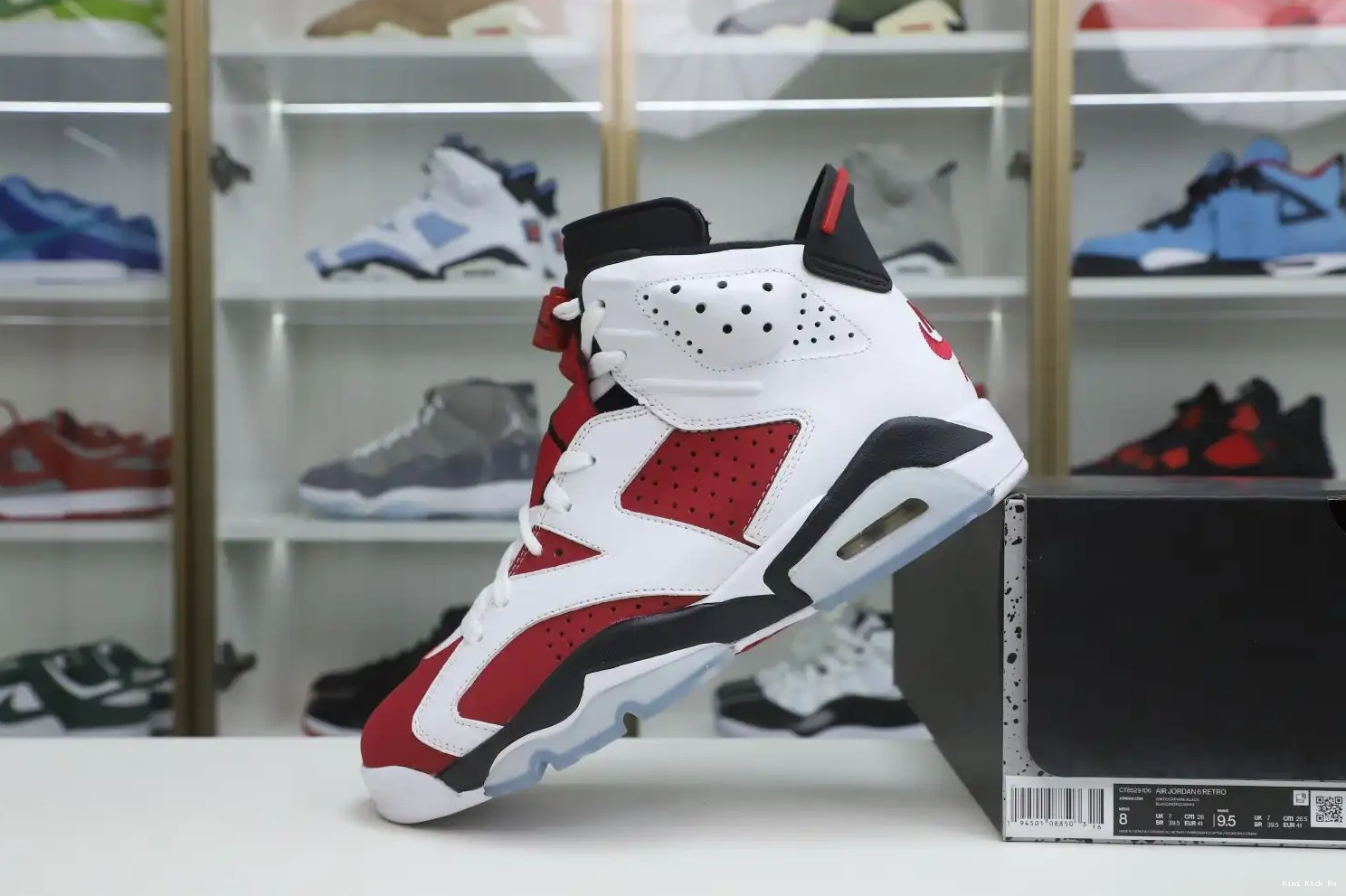 Kimikick 'CARMINE' AIR JORDAN 2021 RETRO OG 6 0614